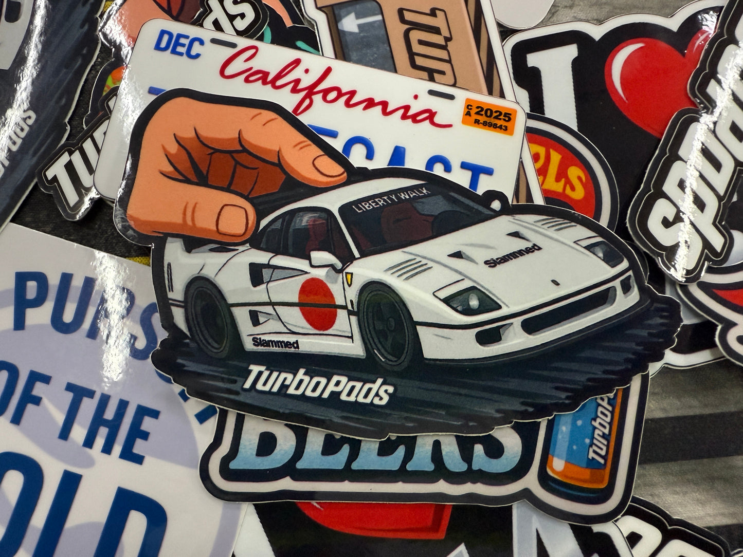 Pegatina sticker Ferrari F40 Liberty Walk