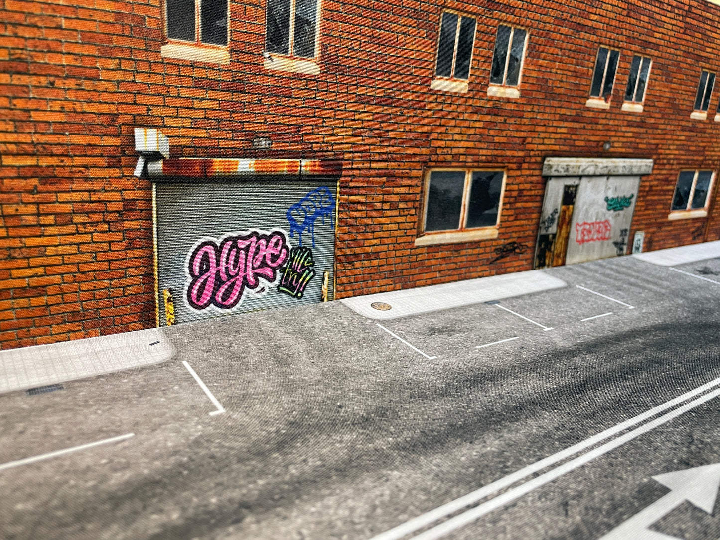 Pared Detroit 70 x 17,5cm background diecast