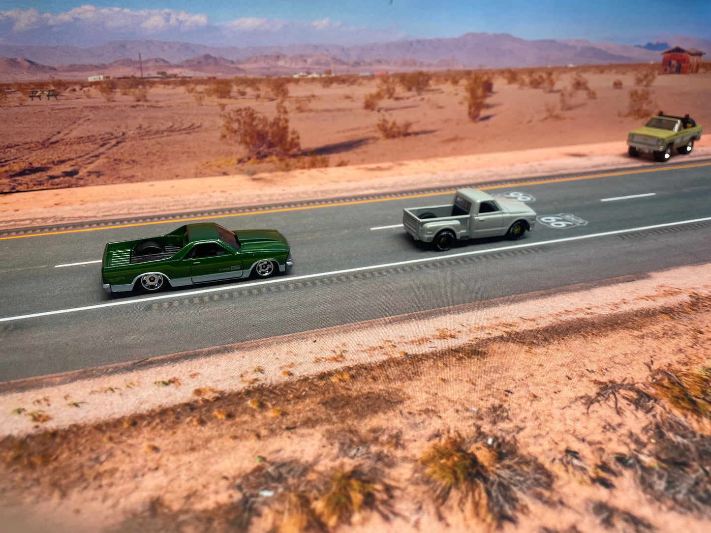 Mojave Background 70 x 17,5cm diecast matt diorama