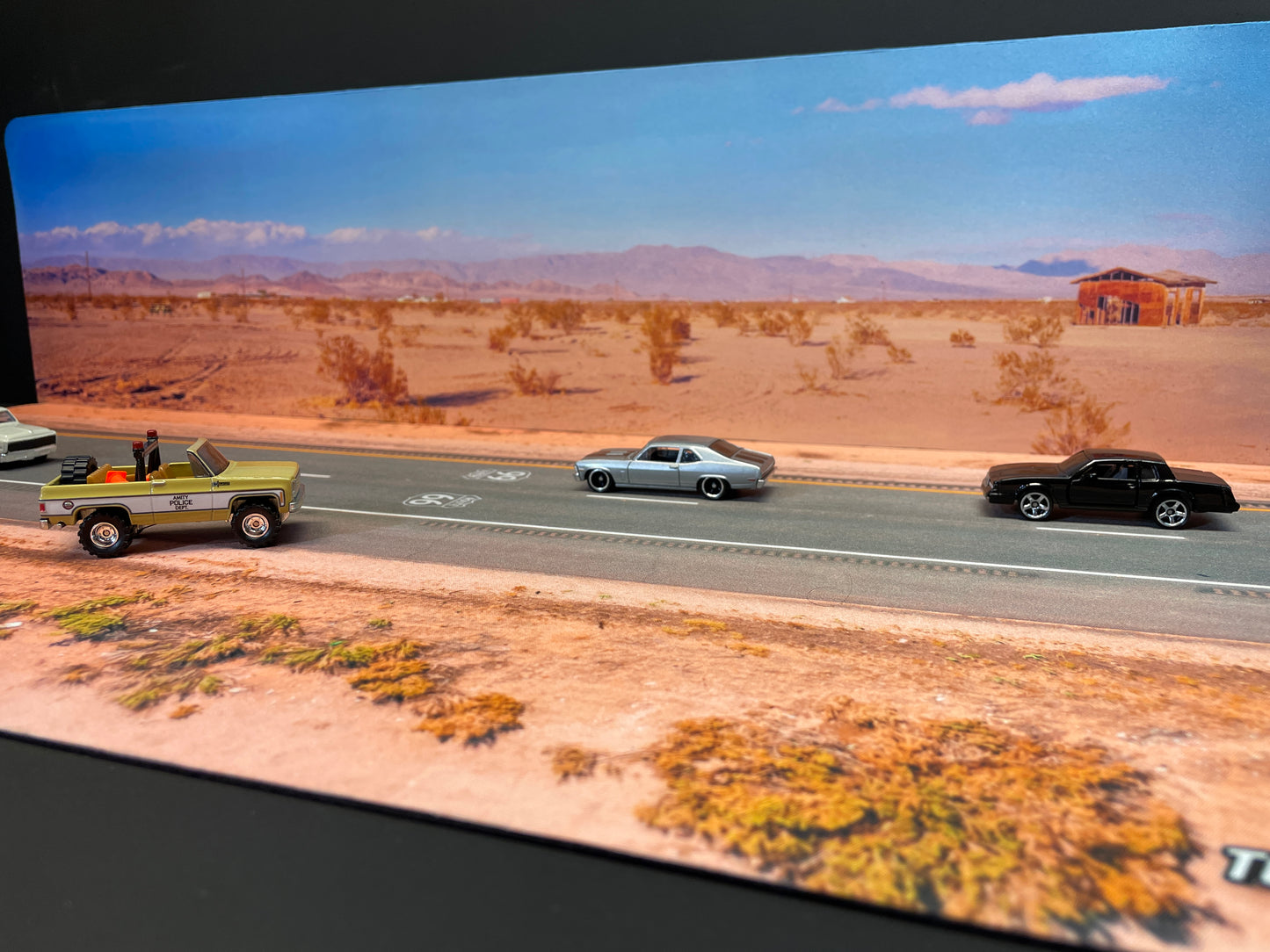 Mojave Background 70 x 17,5cm diecast matt diorama