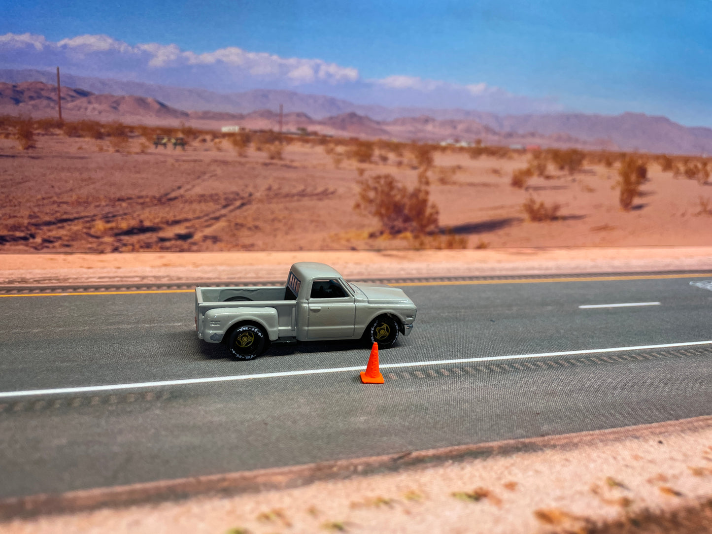 Mojave Background 70 x 17,5cm diecast matt diorama