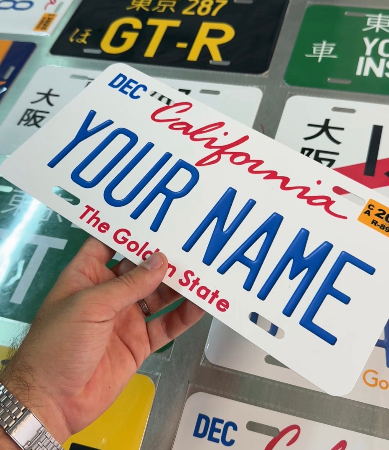 PERSONALIZED LICENSE PLATE